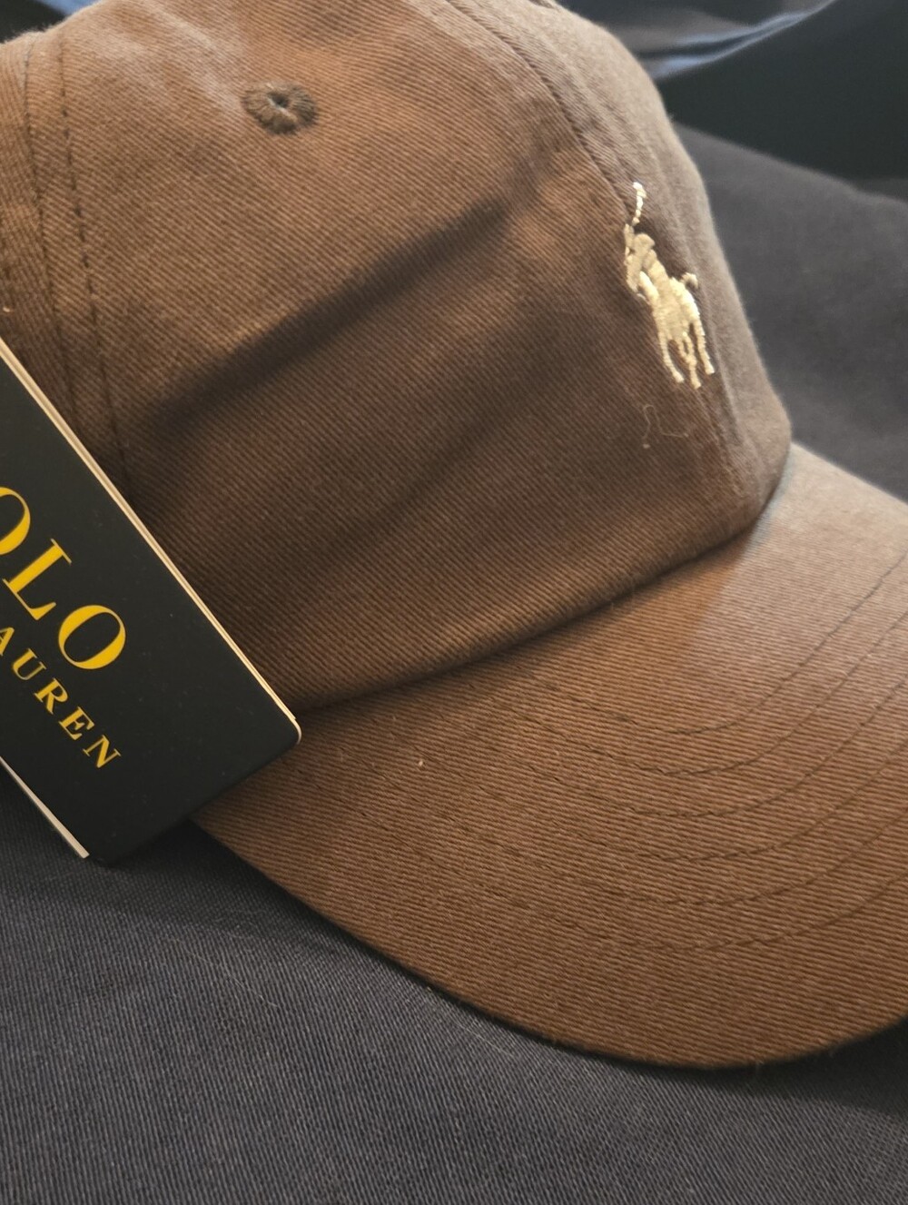 Polo Ralph Lauren Chocolate Brown Adjustable Dad Hat - Picture 8 of 8